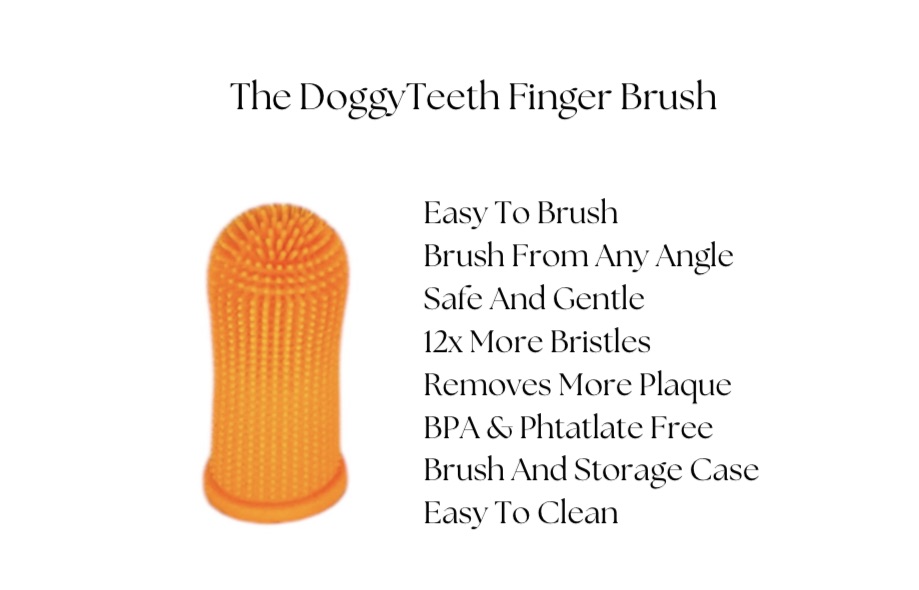 BPA Free dog finger toothbrush with more cleaning power 